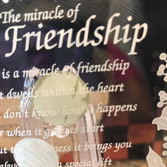 Crystal friendship plate - Picture 3 of 7